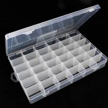 10/15/28/36 Slots Clear Plastic Empty Storage Box for Nail Art Manicure Tools Jewelry Bead Display Storage Case Organizer Holder 2024 - buy cheap