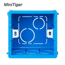 Minitiger Mounting Box for 86*86mm Wall Touch Switch and USB Socket Cassette Universal White Wall Back Junction Box 2024 - buy cheap