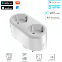 WiFi Smart Plug Outlet 2 In 1 Tuya Remote Control Electrical Socket Home Appliances Works With Alexa Google Home No Hub Required 2024 - buy cheap