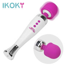IKOKY 12 Speed Powerful Vibrator USB Charging AV Massager Vibrators Clitoris Stimulate G-spot Magic Wand Sex Toys for Women 2024 - buy cheap