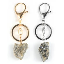 Original Irregular Natural Labradorite Pendant Keychain Men Women BOHO Car Bag Key Chain Ring  Key Holder Male Jewelry Gifts 2024 - buy cheap