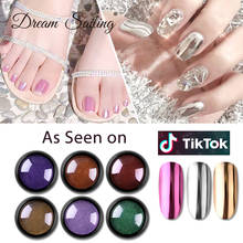 Decoración de uñas, 9g, espejo de uñas, polvo de purpurina de Color metálico, Gel UV de pulido cromado, pigmento de polvo 2024 - compra barato