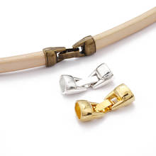 3 conjuntos de pulseiras tibetanas de prata/bronze/ouro com fecho de alcaça e fechos de pressão para 10x6mm, bracelete de couro de alpraça, descobertas de joias 2024 - compre barato