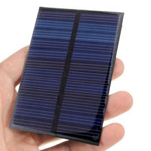 Панель солнечных батарей 6 в 0,6 Вт, поли модуль, сделай сам, маленький светильник, зарядное устройство для телефона, игрушка, портативный, Прямая поставка 2024 - купить недорого