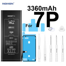 Nohon-Batería de polímero de litio de alta capacidad para teléfono, paquete de herramientas gratis para Apple iPhone 7 Plus, 3300mAh, 3360mAh, 7 Plus, 3,82 V 2024 - compra barato