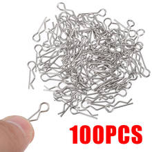100pcs/set 18*1mm Metal Body Shell Clips Buckles For 1/16 RC Remote Control Car Parts Accessories 2024 - buy cheap