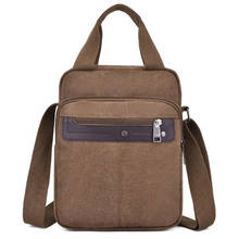 Man Canvas Crossbody Bags Messenger Bag Casual Zipper Pocket Handbag Fashion Tote Travel Male Shoulder Bag 2024 - buy cheap