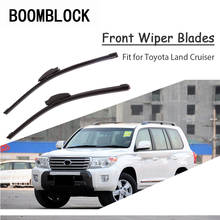 Boomblock 2 pçs acessórios do carro pára-brisas de borracha original lâminas de limpador braço kit para toyota land cruiser 2015 2014 2013-2002 2024 - compre barato