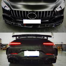 Dry Carbon Fiber Body Kit Front Lip Air Vent Trim Side Skirts Rear Bumper Diffuser Rear Spoiler For Benz AMG GT50 GT53 GT43 2019 2024 - buy cheap