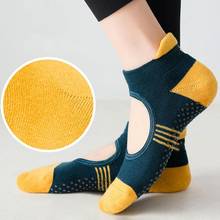1Pair Non-slip Yoga Socks Combed Cotton Breathable Indoor Fitness Dance Socks Yoga Socks 2024 - buy cheap