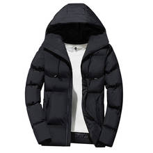 Men's Down Jacket Winter Warm Padded Mens Hooded Jacket Padded Hood Thickened Korean Style Down Jacket Mens Coat 2020 Autumn New 2024 - buy cheap