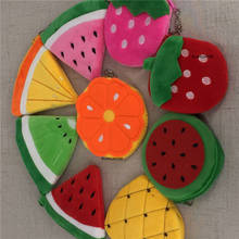 Multi Designs , Fruits 10CM Approx. Plush Toy purse , Strawberry Plush purse 2024 - buy cheap