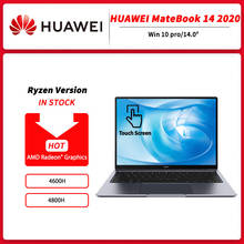 Huawei-notebook matebook 14 2020, 14 polegadas, 2k, touch screen, 7nm, processador amd ryzen r5 r7, 16gb, ddr4, 512gb, ssd, windows 10 pro, inglês 2024 - compre barato