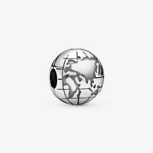 Fits Pandora Bracelet 925 Sterling Silver Stopper Beads Planet Earth Clip Charms for Jewelry Making Wholesale 2024 - buy cheap