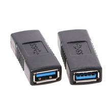 Nuevo 2 uds. Usb 3,0 tipo A, adaptador hembra A hembra, acoplador, conector cambiador de género 2024 - compra barato