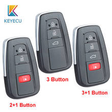 Запасной смарт-чехол KEYECU для Toyota Avalon, брелок для автомобильного ключа, 3 / 4 кнопки 2024 - купить недорого