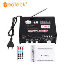 Neoteck Bluetooth 600W Audio Amplifier Mini HiFi Stereo Audio Power Amplifier SD USB FM 12V/220V for Car Auto Home Audio Amp 2024 - buy cheap