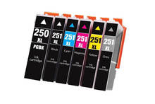 6PK PGI-250/CLI-251 Compatible lnk Cartridges For Canon Pixma MG6320, Pixma MG7120, Pixma MG7520, Pixma IP8720 Inkjet Printer 2024 - buy cheap