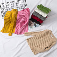 Детские свитера; сезон осень-зима; хлопковый свитер; Верхняя одежда для маленьких детей; вязаный пуловер для мальчиков и девочек; свитер; детская одежда 2024 - купить недорого