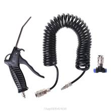 1 pcs Black Air Duster Blow Gun Pneumatic Wind Blowing Kit Set with EU Connector + PU Hose N03 20 Dropship 2024 - buy cheap