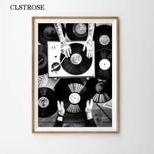 Vinyl Record Lovers Vintage Canvas Painting Nordic Abstract Art Posters and Prints Modular Pictures Home Decoration Living Room 2024 - buy cheap