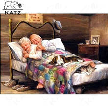 Diamond Painting Cross Stitch Old Couple Warmth Picture Diamond Embroidery Home Decoration Full Rhinestone Inlaid Diamond Mosaic 2024 - buy cheap