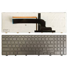 Nuevo teclado de EE.UU. para Dell Inspiron, serie 15-7000, 7537, inglés, plateado, Teclado retroiluminado 2024 - compra barato