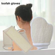 Natural Soft Loofah Bath Shower Unisex Loofah Bath Massage Spa Scrubber Sponge Back Strap Gloves Skin Cleaning Tool 2024 - buy cheap