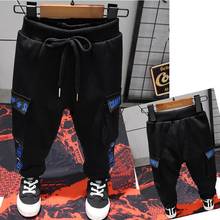 Casual Boy Winter Pants Cotton  Thick Warm Trousers boys Fleece Warm Long Pants 2-6Years Elastic High Waisted Baby Kid Pant 2024 - buy cheap