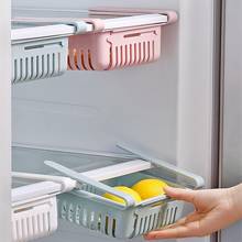 Retrátil cozinha geladeira freezer slide gaveta placa adjustable organizador rack sob prateleira shef titular caixa de armazenamento em casa 2024 - compre barato