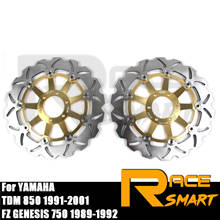 Motorcycle CNC Front Brake Disks For YAMAHA FZ GENESIS 750 1989-1992 Discs Rotors TDM 850 1991-2001 1992 1993 1994 1995 1996 2024 - buy cheap