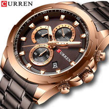 Relogio Masculino New CURREN Fashion Brand Mens Watches Full Steel Business Quartz Clock Military Sport Waterproof Watch Men 2024 - buy cheap