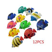 12pcs DIY Floating Plastic Tropical Fishes  Aquarium Decoration Baby Bath Toy  634F 2024 - buy cheap