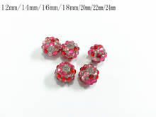 12mm/14mm/16mm/18mm /20mm/22mm/24mm Pink/Hotpink/Red  Mixed Valentine's Day Resin  Rhinestone Beads 2024 - buy cheap