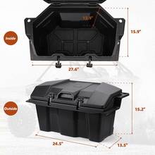 For Polaris Storage Rear Cargo Box 73 QT RZR PRO XP UTV 2020 2021 for Polaris RZR PRO XP / XP 4 Black High Quality Polypropylene 2024 - buy cheap