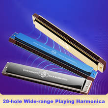 Harmonica Music Instrument 28 Hole C Tune Stress Polyphony Bruce Jazz  Harmonica Beginner Adult Professional Playing Instrument 2024 - buy cheap
