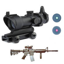 Hunting Accessories Acog Type 1x30 Red / Green Dot Rifle Sight Scope With 20mm Mount Airsoft Exit Pupil 30mm Dot 2024 - buy cheap