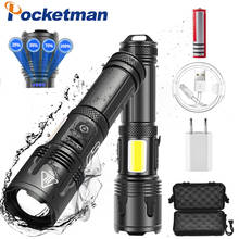 Most Powerful LED Flashlight USB Rechargeable Torch XHP99 Waterproof 5 Modes Zoomable 18650 Battery Camping Hunting 2024 - buy cheap