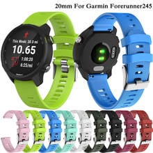 20mm Sport Silicone Watchband Strap for Garmin Forerunner 245 245M 645 Vivoactive 3 Smart Bracelet Watch Band Colorful Wristband 2024 - buy cheap