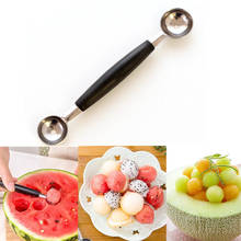1Pcs Dual Doubleend Stalinless Steel Melon Baller Scoop Fruit Spoon Ice Cream Dessert Sorbet Kitchenware Scoop Cook Tool 2024 - buy cheap