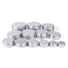 100pcs 5g 10g 15g 20g 30g 50g 60g 100g Empty Metal Cosmetic Container Aluminum Jar Face Care Eye Cream Lip Balm Gloss Packaging 2024 - buy cheap