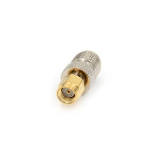 1PCS Brass High Quality F Type Female Jack to SMA Male Plug Straight RF Coaxial Adapter F connector to SMA Convertor gold Tone 2024 - buy cheap