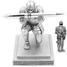 Super Cool Knight Pen Holder Home Office Pen Stand With Gift Stainless Steel Pen  Fast Shipping 2024 - buy cheap