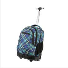 school bag trolley rolling backpack bags  wheels Children wheeled backpack Travel Rolling Luggage backpack  bags for teenagers 2024 - buy cheap