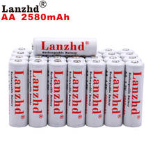 (4-40PCS) 1.2V rechargeable AA batteries AA 1.2V battery AA 2580mAh 1.2 V NI-MH For flashlight toy preheated batteries AA 2024 - buy cheap