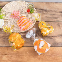 100pcs OPP Transparent Flat Mouth Stand-up Bag Snack Bread Baking Packaging Plastic Gift Candy Packaging Bags 2024 - buy cheap