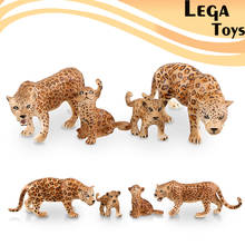 4 pçs simulação leopardos animais modelo figuras família playset inclui bebê, animal leopardo modelo jardim decoração para crianças 2024 - compre barato