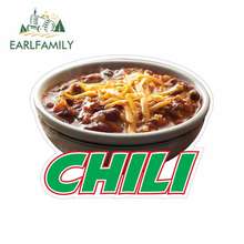 EARLFAMILY 13 см x 10,4 см для Chili Concession Ресторан продовольственный автомобиль наклейки виниловый бампер RV Ван автомобильные аксессуары JDM графика 2024 - купить недорого