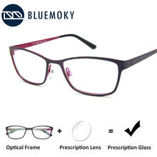 BLUEMOKY Metal Prescription Glasses For Women Myopia Anti-Blue-Ray Optical Eyeglasses Frame Hyperopia Photochromic Eye Glasses 2024 - buy cheap