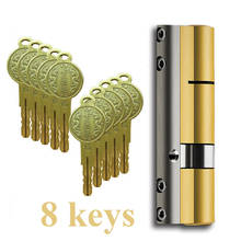 European and American standards Super C Grade stainless steel Anti-theft door Lock Core Security Lock Cylinders Key  Lock 8 keys 2024 - buy cheap